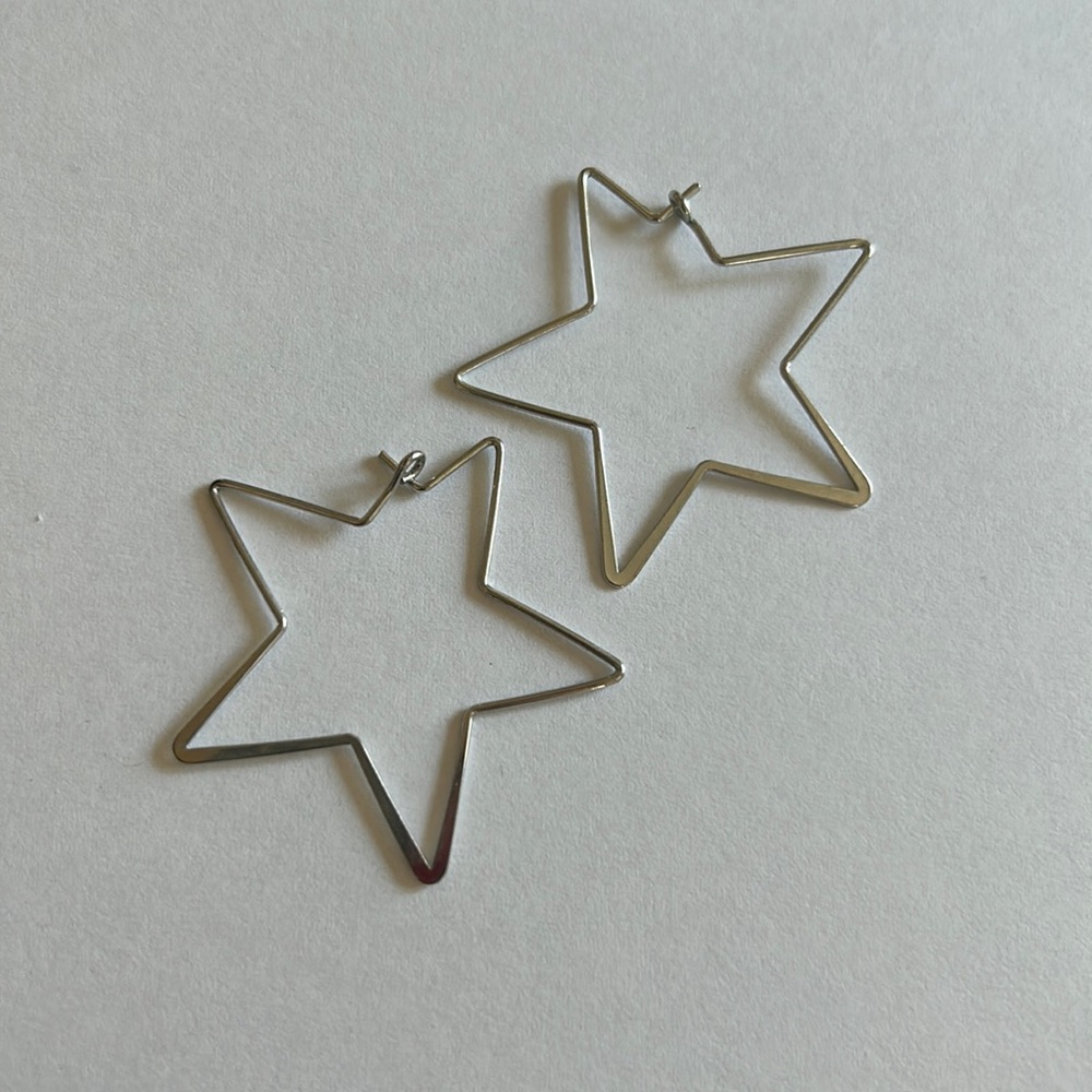 Star earrings, silver, Altar’d state